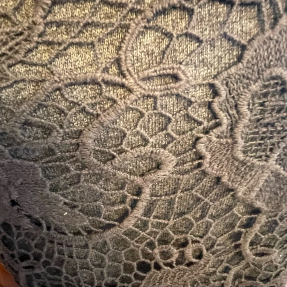 Free People black Cropped Lace Blouse - Picture 6 of 8